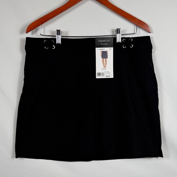 Rafaella Dresses & Skirts - NWT. Rafaella Skort. Womens Black Pull On Comfort Size L. Casual or athletic.
